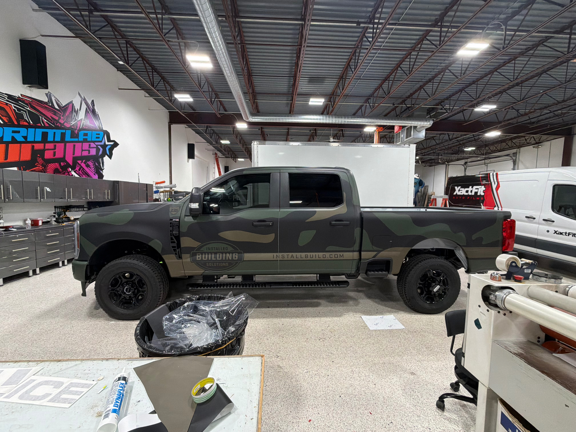 Same truck with dark window tint installed by ADL Custom Tint